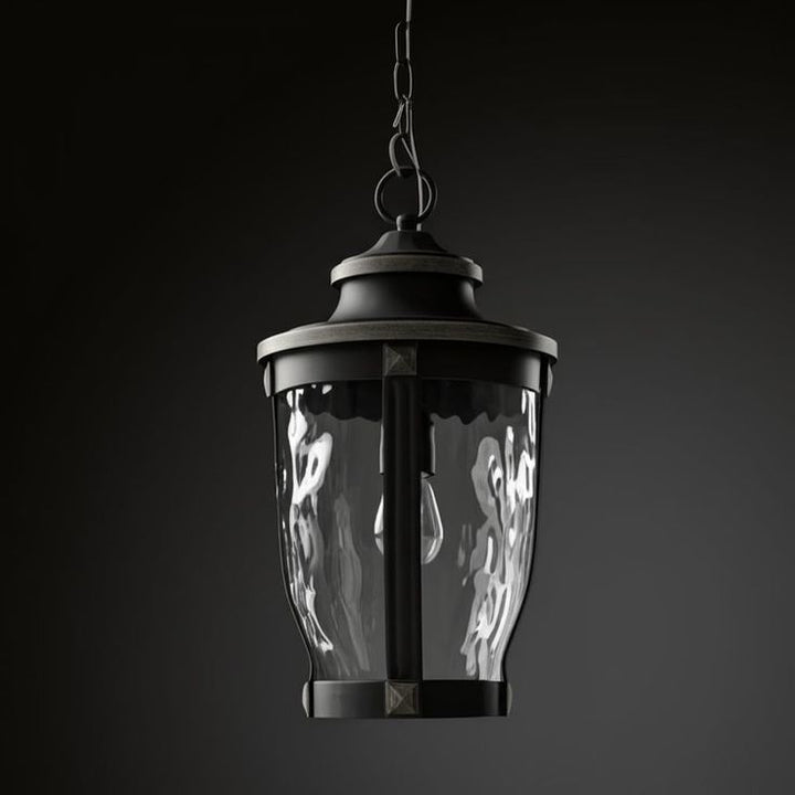 Home Decorators Collection McCarthy 1-Light Bronze Outdoor Chain Hung Lantern