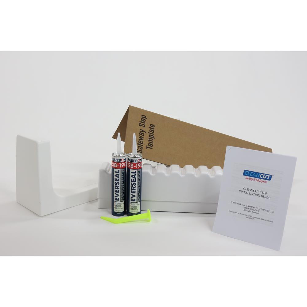 Medium White Step Bathtub Conversion Kit - Super Arbor