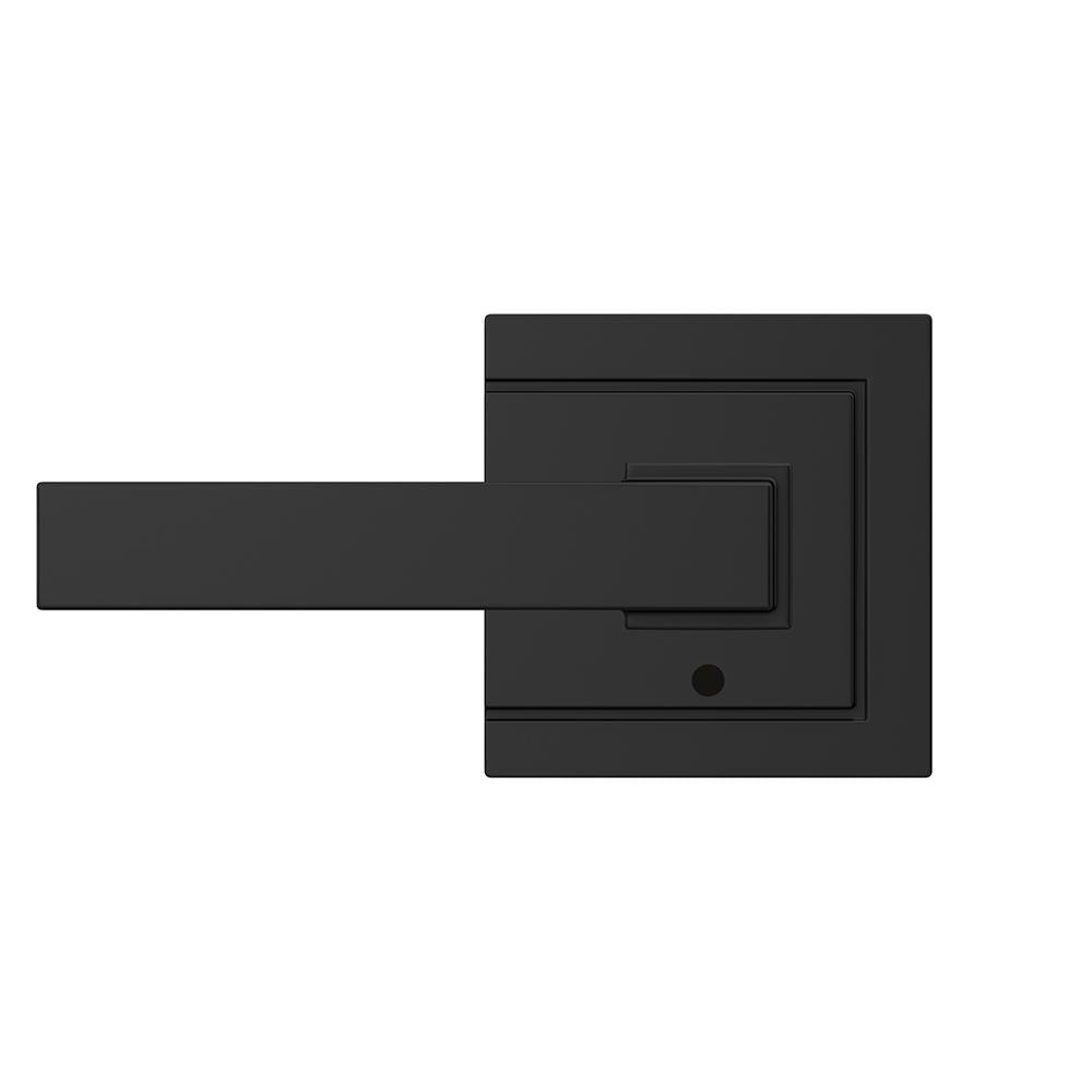 Custom Northbrook Matte Black Upland Trim Combined Interior Door Lever - Super Arbor