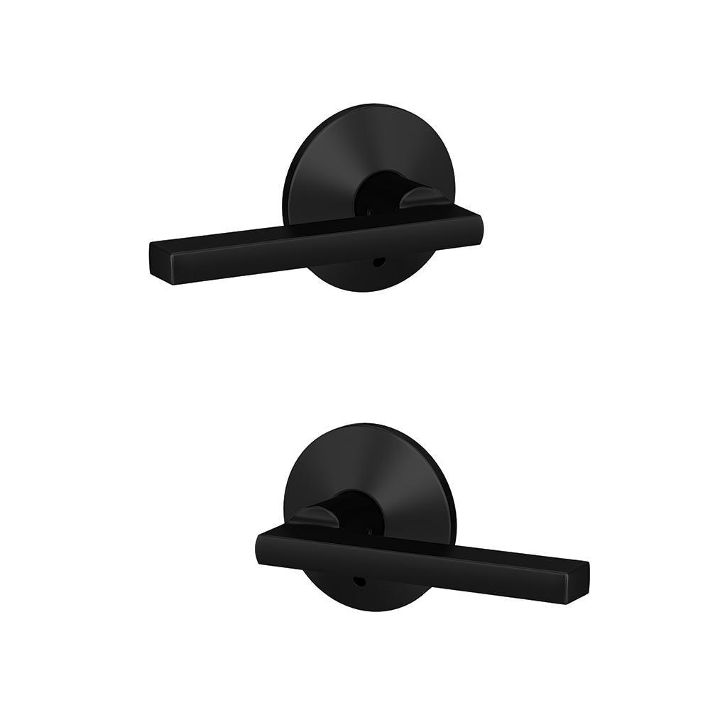 Custom Latitude Matte Black Kinsler Trim Dummy Door Lever (2-pack) - Super Arbor