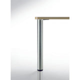 28 in. Brushed Nickel Metal Round Adjustable Leg - Super Arbor