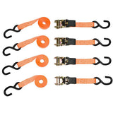 1 in. x 10 ft. Ratchet Strap (4-Pack) - Super Arbor