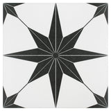 Stella Nero 9-3/4 in. x 9-3/4 in. Porcelain Floor and Wall Tile (10.88 sq. ft./Case)