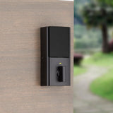 Kevo 2nd Gen Contemporary Square Matte Black Single Cylinder Touch-to-Open Bluetooth Smart Lock Deadbolt - Super Arbor