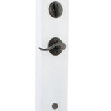 Camelot Aged Bronze Single Cylinder Deadbolt with Accent Lever Door Handleset - Super Arbor