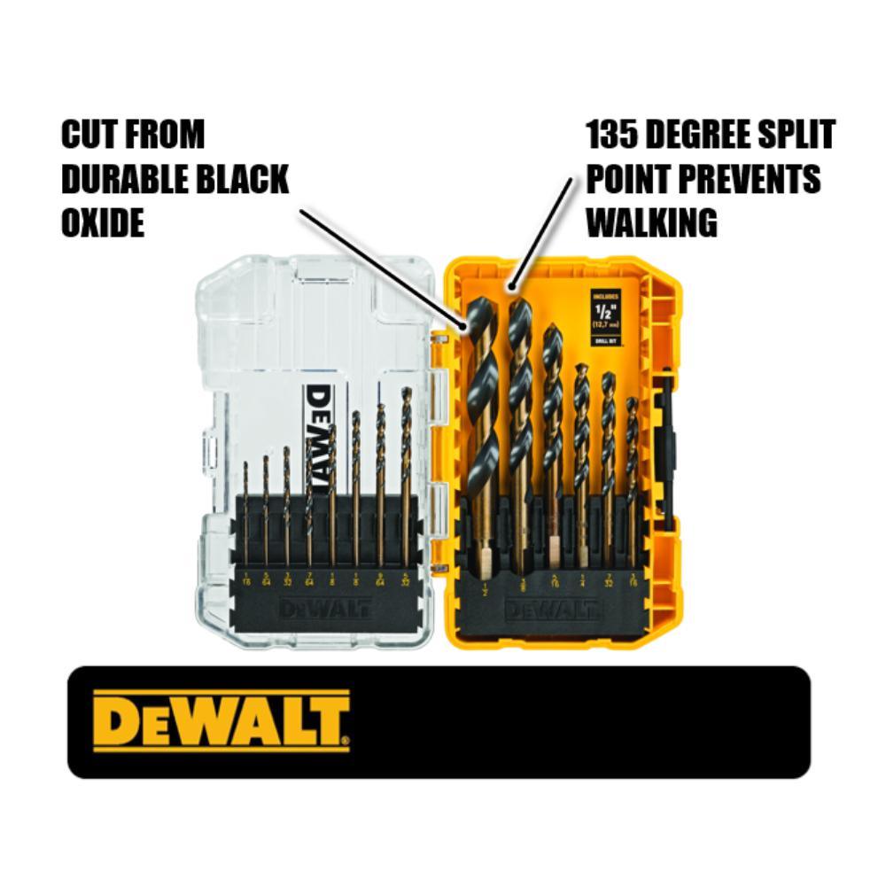 Black and Gold Drill Bit Set (14-Piece) - Super Arbor