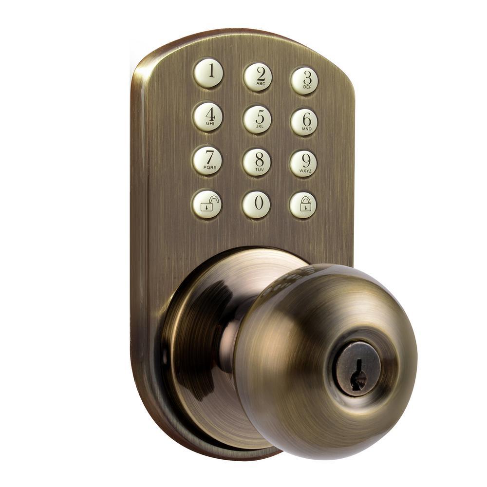 Keyless Satin Nickel Entry Door Knob - Super Arbor
