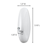 3 lbs. 3 in. White Wire Hooks (2-Hooks, 4-Strips) - Super Arbor