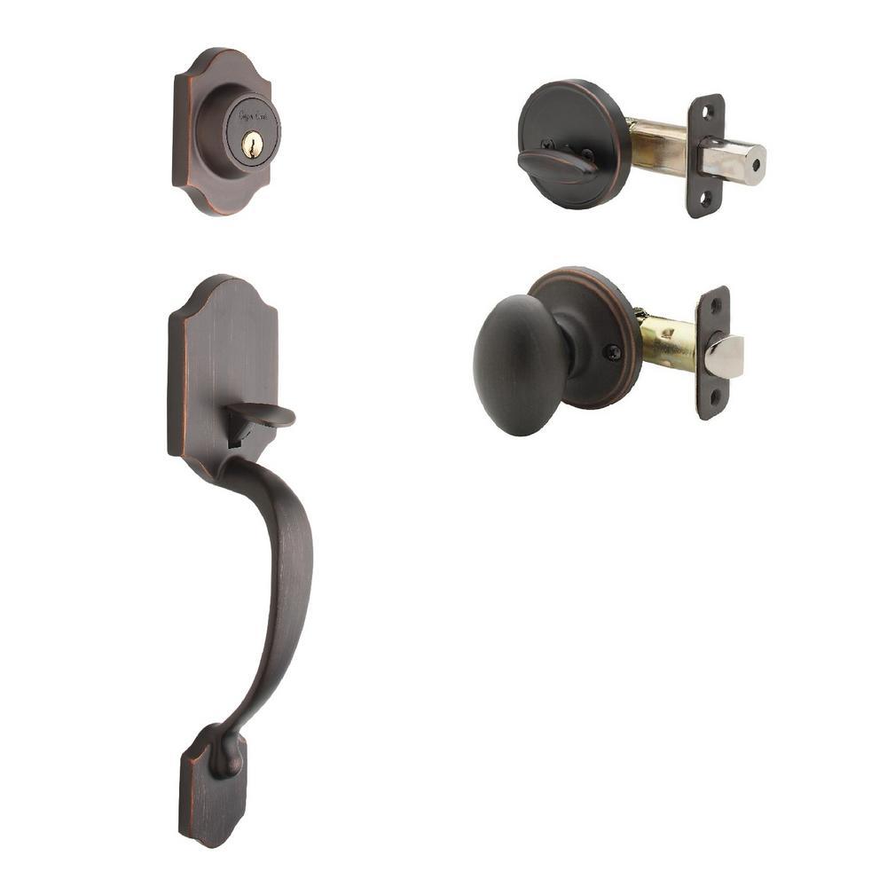 Heritage Black Door Handleset and Egg Knob Trim - Super Arbor