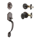 Heritage Black Door Handleset and Egg Knob Trim - Super Arbor