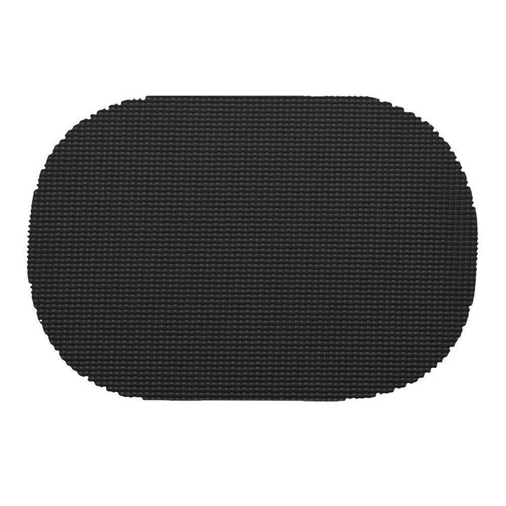 Fishnet Oval Placemat in Black (Set of 12)