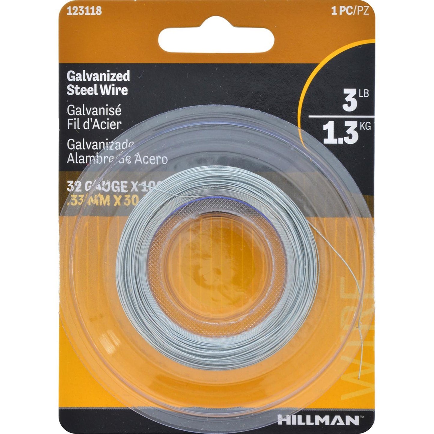 Hillman 100 ft. Galvanized Steel Wire, 32 Gauge