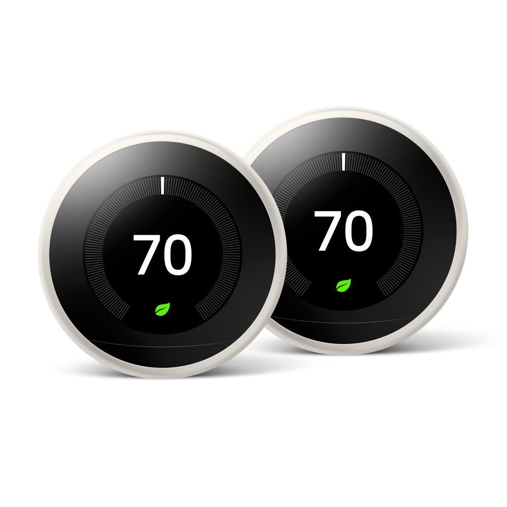 Nest Learning Thermostat 3rd Gen in Brass (2-Pack) - Super Arbor