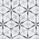 Merola Tile Classico Bardiglio Hexagon Flower 7 in. x 8 in. Porcelain Floor and Wall Tile (7.67 sq. ft. per case)