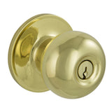 Jeffir Satin Nickel Keyed Entry Door Knob - Super Arbor