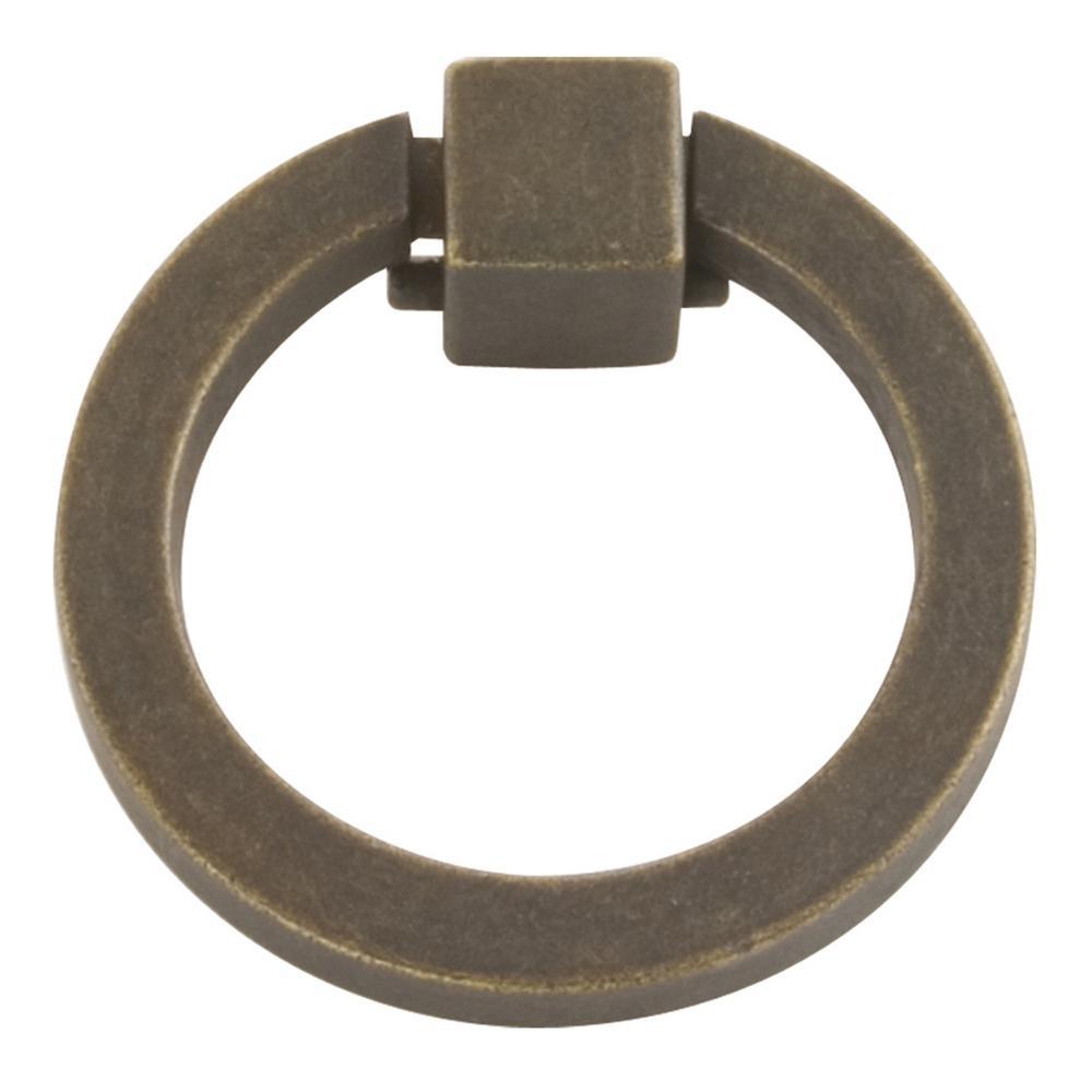 Camarilla 2-1/16 in. Satin-Nickel Furniture Ring Pull - Super Arbor