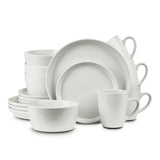 32-Piece Casual Snow White Stoneware Dinnerware Set (Set for 8)