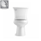 Highline Arc The Complete Solution 2-piece 1.28 GPF Single Flush Round-Front Toilet in White, Seat Included (3-Pack) - Super Arbor