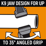 Crescent Z2 K9 Straight Jaw Tongue and Groove Plier Set with Dipped Grips (3-Piece)