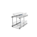 Rev-A-Shelf 11.75-in W x 19-in H 2-Tier Pull Out Metal Soft Close Basket