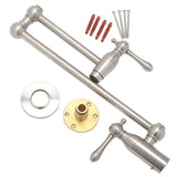 Lyndhurst Wall Mounted Pot Filler in Brushed Nickel - Super Arbor