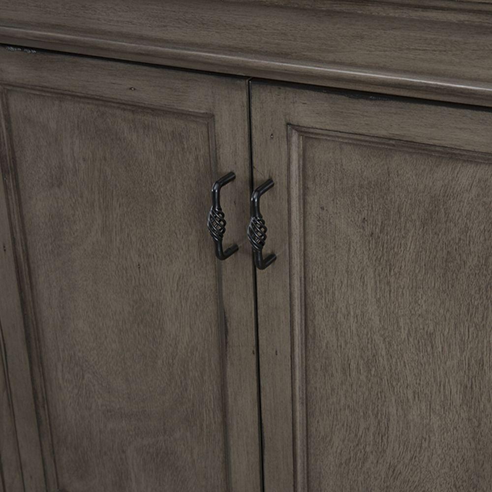 Naples 48 in. W Bath Vanity Cabinet Only in Distressed Grey with Right Hand Drawers - Super Arbor