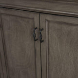 Naples 48 in. W Bath Vanity Cabinet Only in Distressed Grey with Right Hand Drawers - Super Arbor