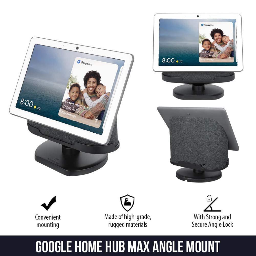 Official Made for Google Wasserstein Adjustable Stand Compatible with Google Nest Hub Max in Charcoal - Super Arbor
