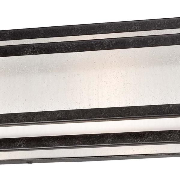 Camden Square 3-Light Aged Charcoal Bath and Vanity Light