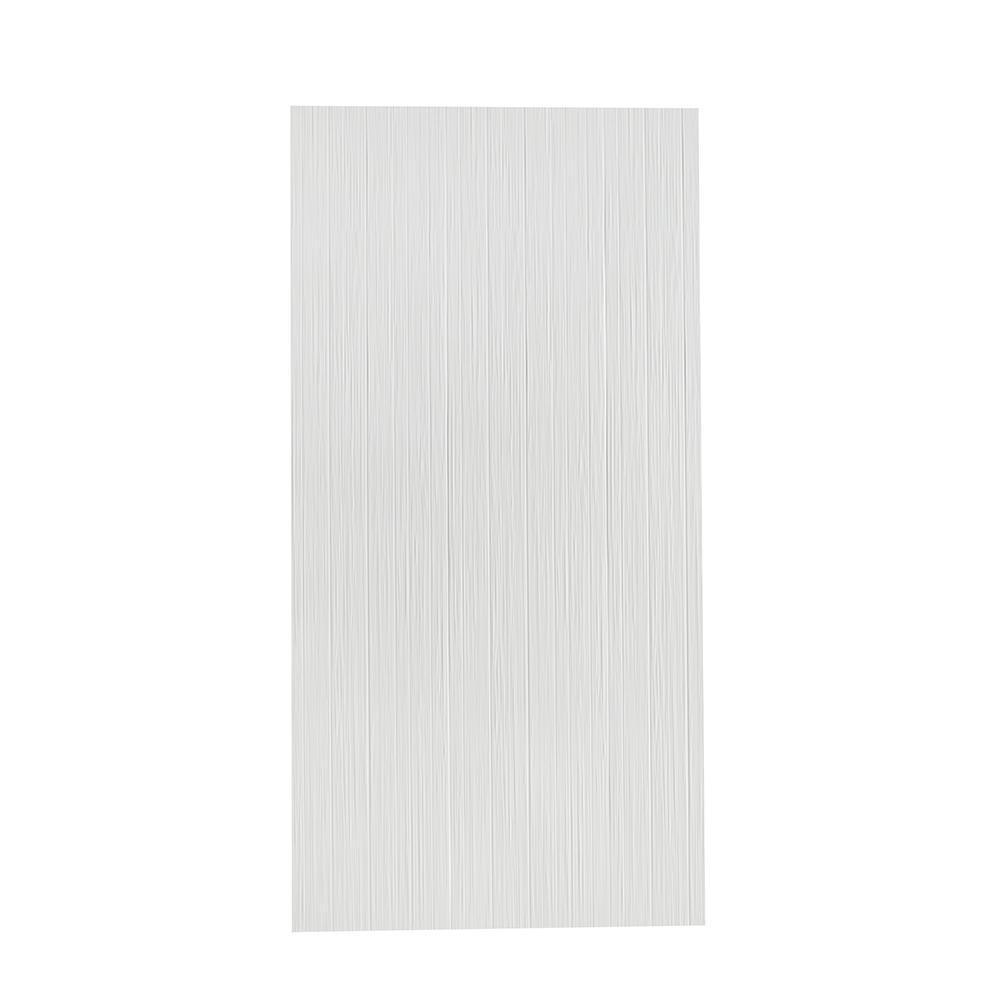 Prairie 60 in. W x 90 in. H 8-Piece Glue Up Cultured Marble Alcove Shower Wall Surround in Matte White w/Shelves, Trims - Super Arbor