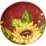 Sunset Sunflower 16-Piece Traditional Multi-color Ceramic Dinnerware Set (Service for 4)
