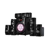 5.1-Channel Surround Sound Bluetooth Speaker System in Black - Super Arbor