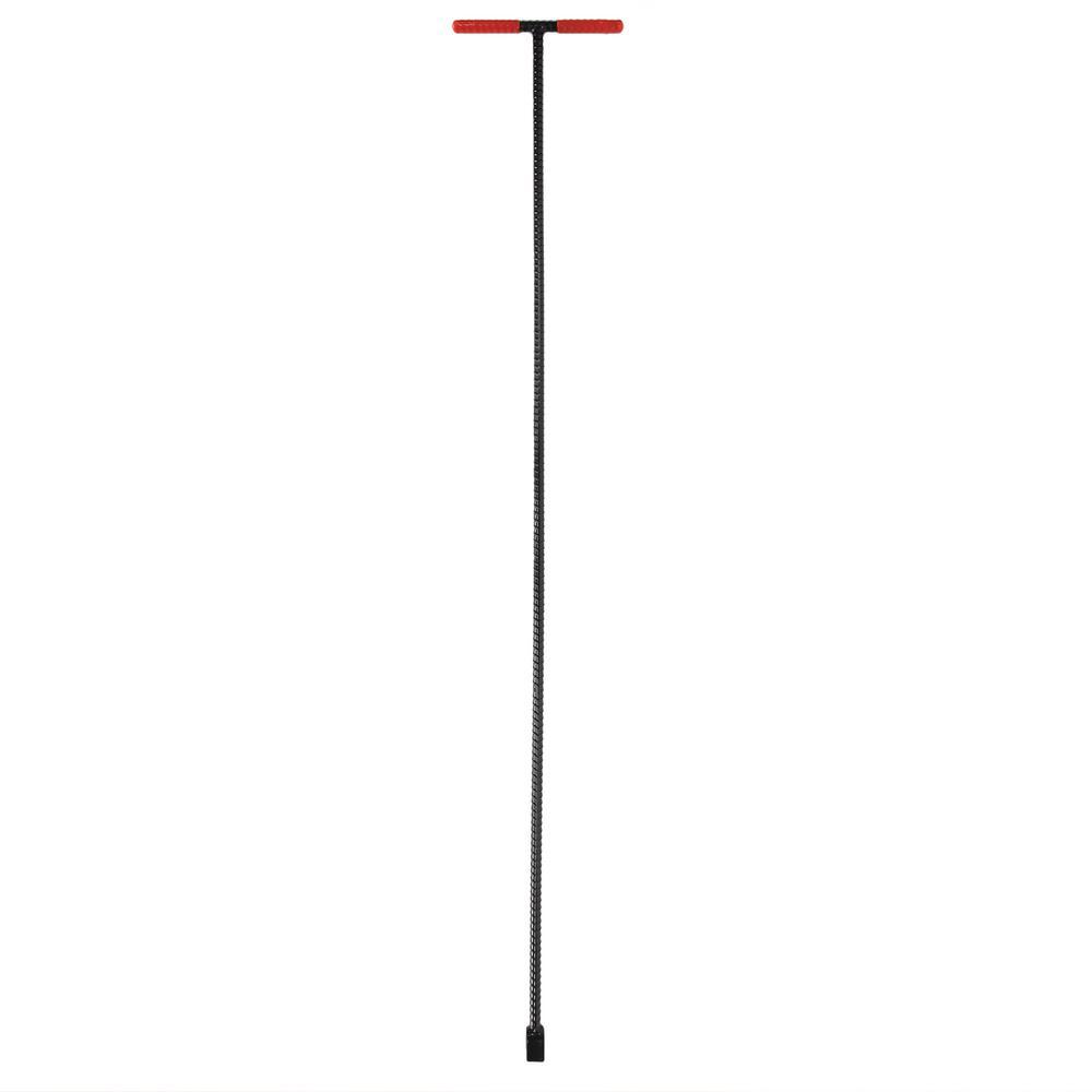 5 ft. Solid Steel Water Meter Valve Key with Grips - Super Arbor