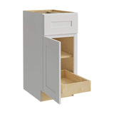 Home Decorators Collection Newport 18 in. W x 24 in. D x 34.5 in. H Assembled Plywood Base Kitchen Cabinet in Pacific White with 1ROT Soft Close LH