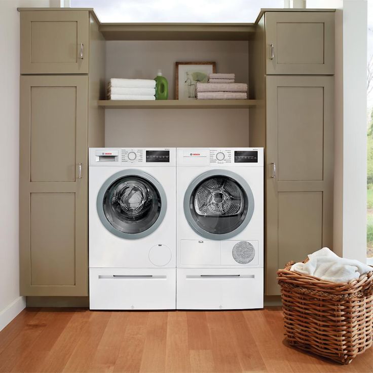Bosch 500 4-cu ft Stackable Ventless Electric Dryer (White) ENERGY STAR