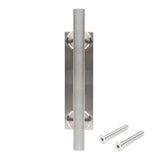 11-7/8 in. Satin Nickel Tubular Barn Door Handle - Super Arbor