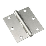 (2-Pack) 3-1/2 in. x 3-1/2 in. Antique Brass Full Mortise Butt Hinge