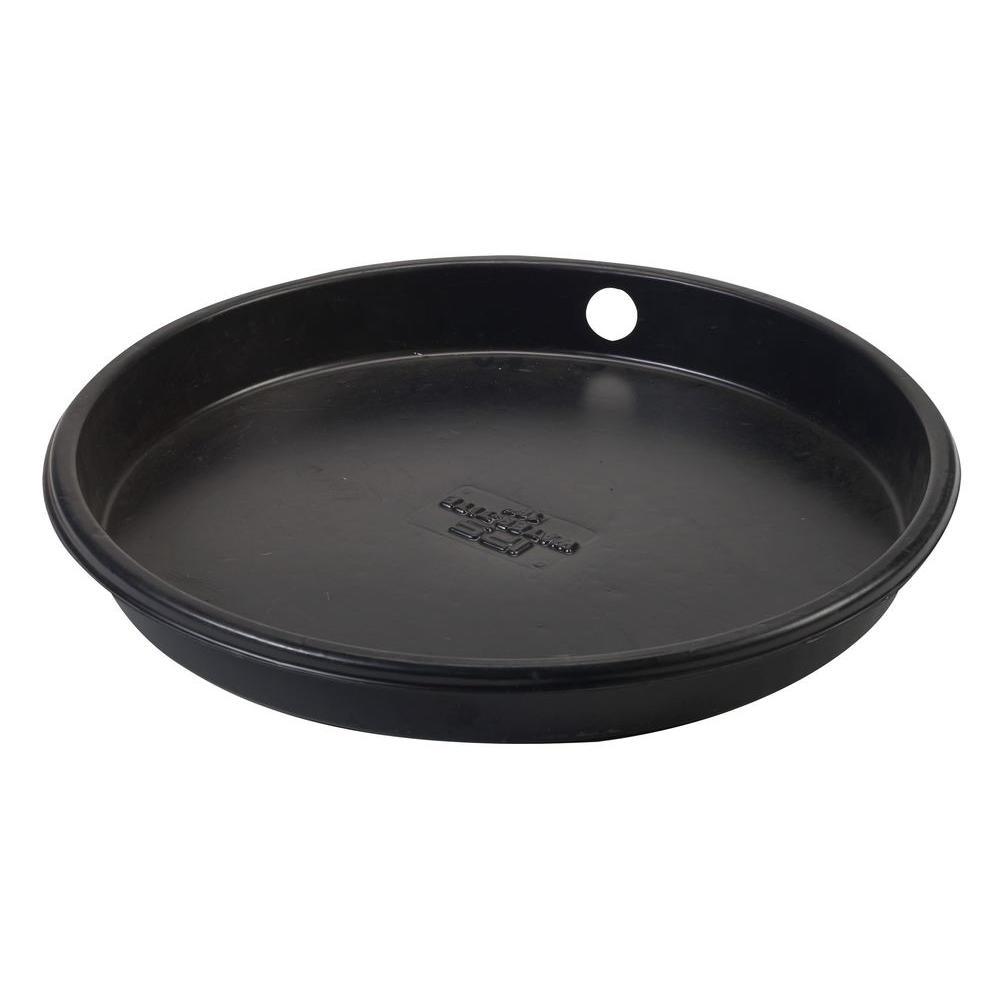 22 in. Plastic Water Heater Pans with PVC Drain Connection (Case of 20) - Super Arbor