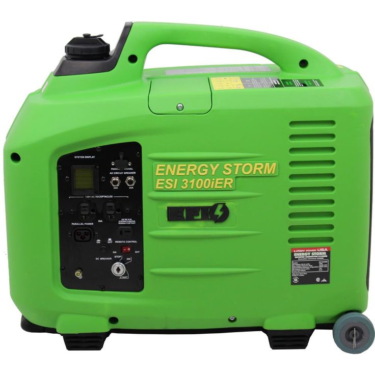 LIFAN Energy Storm 3,200/3,100-Watt Gas Powered Electric/Remote Start Portable Inverter Generator (Electric Fuel Injected)