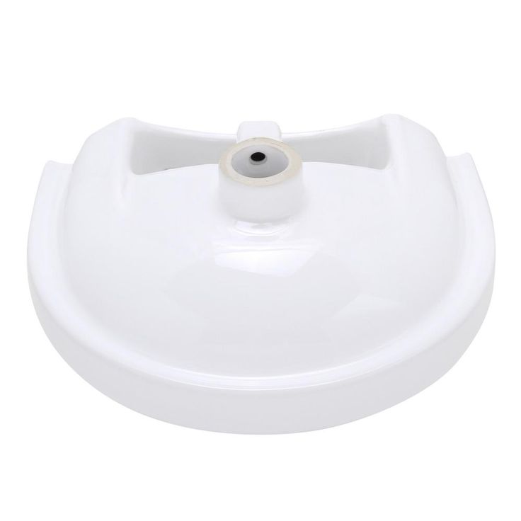 Whitehaus Collection Isabella Collection Wall-Mounted Bathroom Sink in White