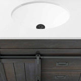 Style Selections Morriston 30-in Distressed Java Single Sink Bathroom Vanity with White Engineered Stone Top