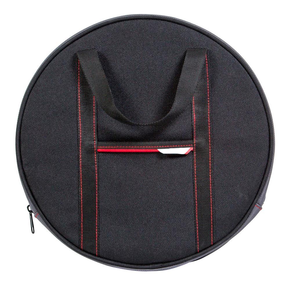 14 in. 6-Pocket Cord/Cable Tool Bag in Black - Super Arbor