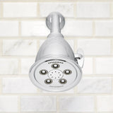 3-Spray 4.1 in. Single Wall MountHigh Pressure Fixed Adjustable Shower Head in Polished Chrome - Super Arbor