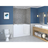 HD Series 60 in. Right Drain Quick Fill Walk-In Whirlpool Bath Tub with Powered Fast Drain in White - Super Arbor