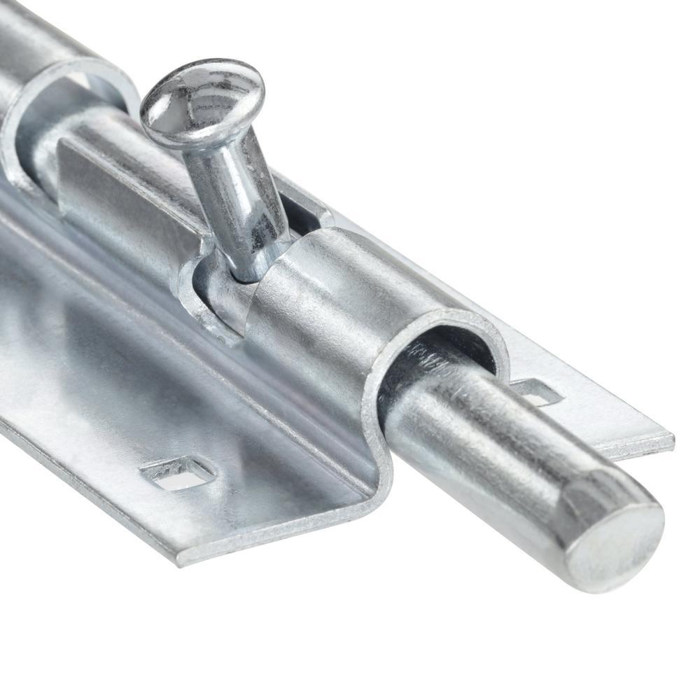 5 in. Zinc-Plated Heavy Duty Barrel Bolt - Super Arbor