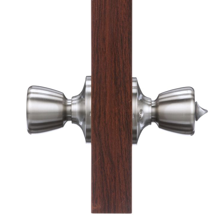Brink's Privacy Bed/Bath Tulip Style Doorknob, Satin Nickel Finish