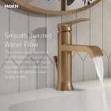 Genta Single Handle Single Hole Bathroom Faucet in Spot Resist Brushed Nickel (2-Pack)