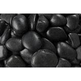 Rain Forest 20 lb. Grade A Black Polished Pebbles 1 in. to 2 in.