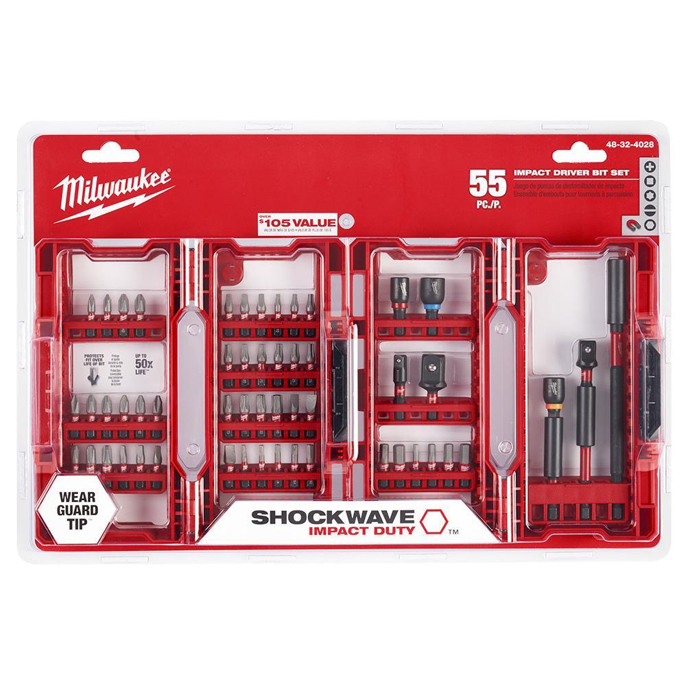 SHOCKWAVE IMPACT DUTY Driver Bit Set (55-Piece) - Super Arbor