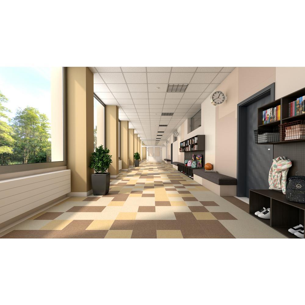 Armstrong Imperial Texture VCT 12 in. x 12 in. Chocolate Standard Excelon Commercial Vinyl Tile (45 sq. ft. / case) - Super Arbor